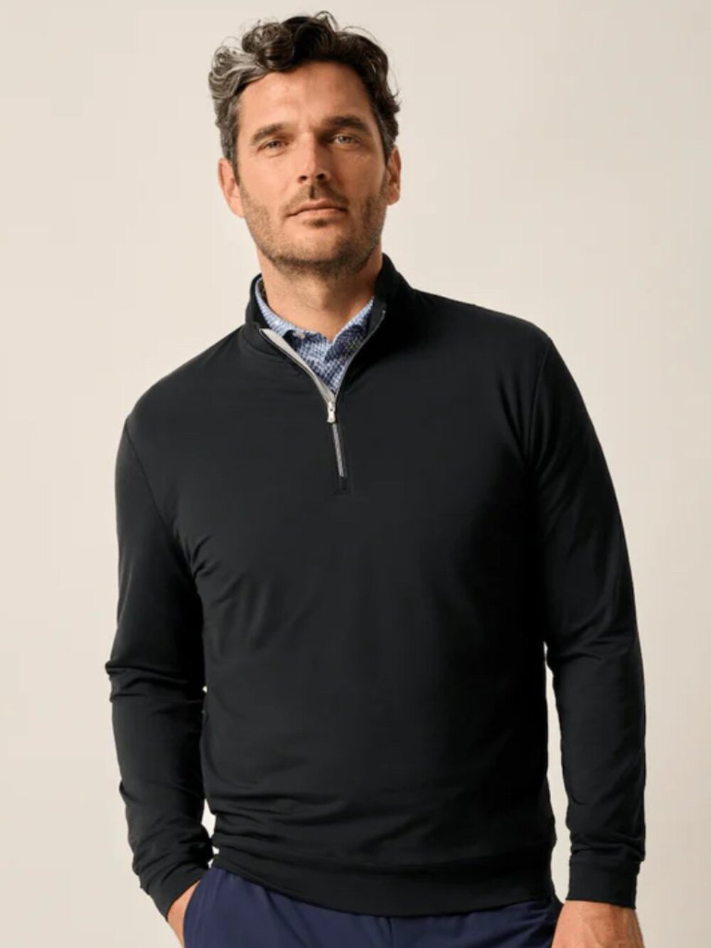 Johnnie-O Motion Performance 1/4 Zip Black XXL NWT